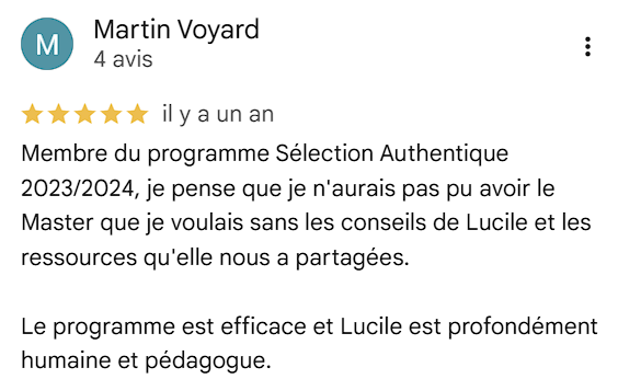 Avis étudiant 2