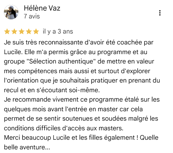 Avis étudiant 3