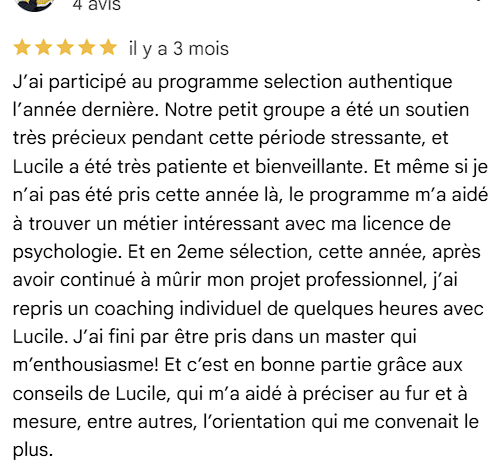 Avis étudiant 4