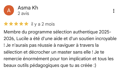 Avis étudiant 5